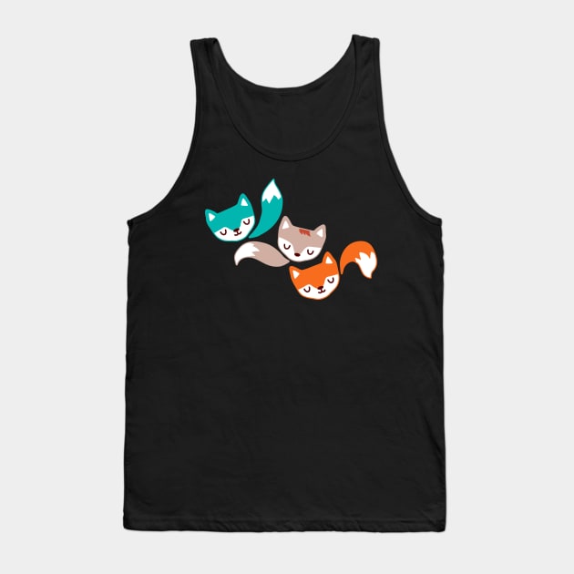 The Fantastic Foxes I Tank Top by littleoddforest